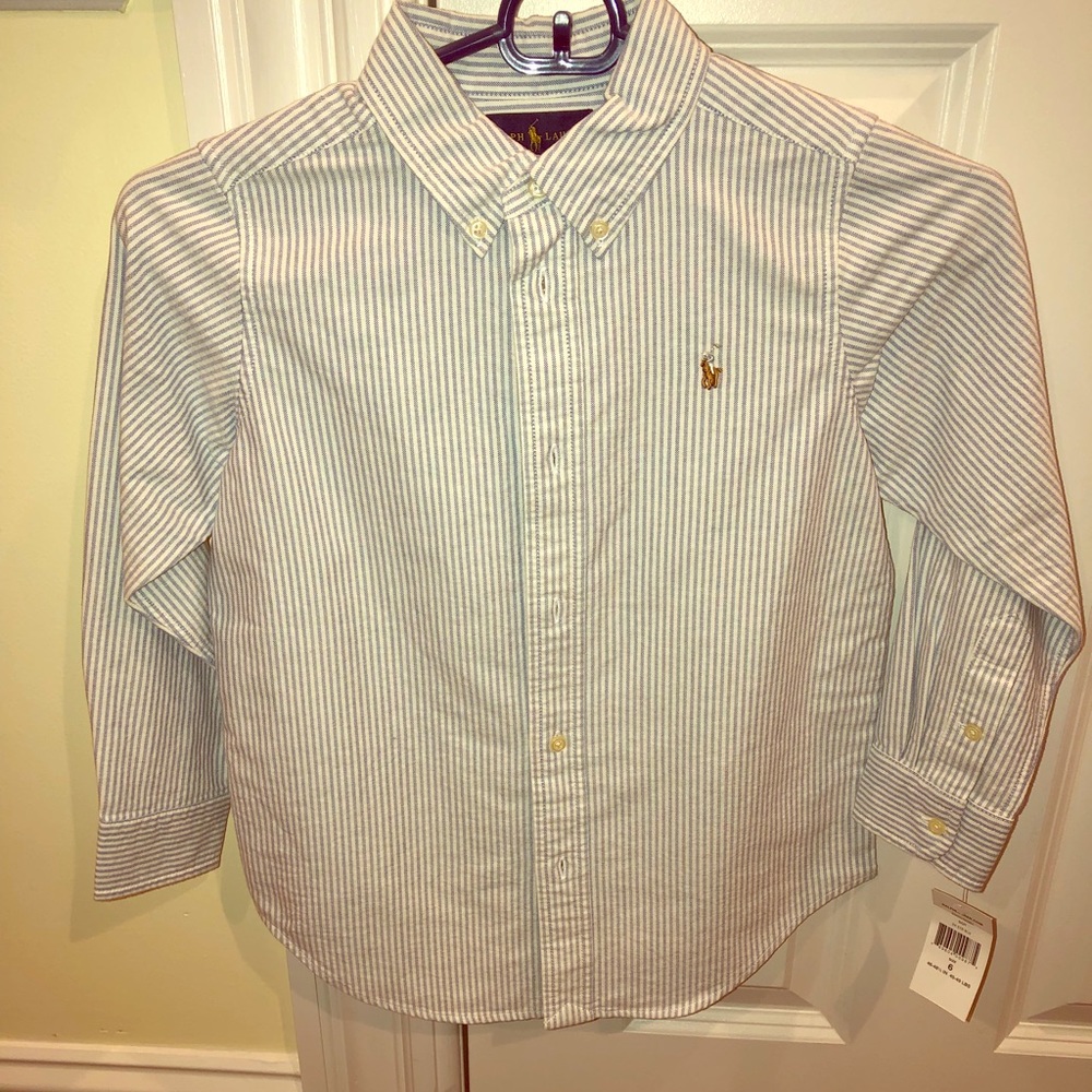 Three boys button downs Size 6. (2) Ralph Lauren